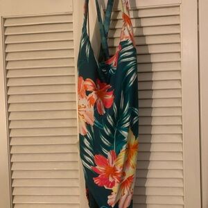 Coco Rave Floral Swimwear in Teal and Pink